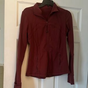 Lululemon Athletica Fitted Maroon It’s Rulu Jacket, Size 8